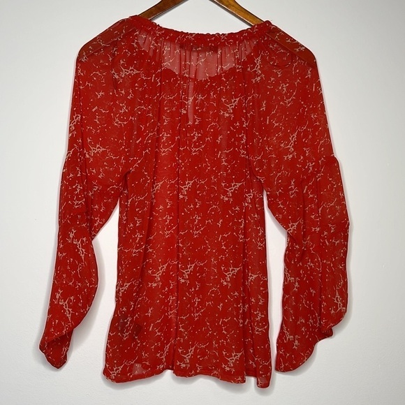 Patterson J and Kincaid Originals Red Blouse Size XS - Picture 2 of 5